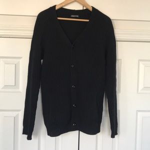 Oversized black cardigan